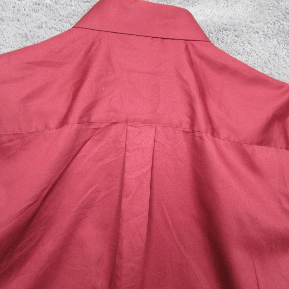Geoffrey Beene Shirt Mens XL 17 34/35 Pink Fitted Dress Long Sleeve Button Front - Picture 3 of 9
